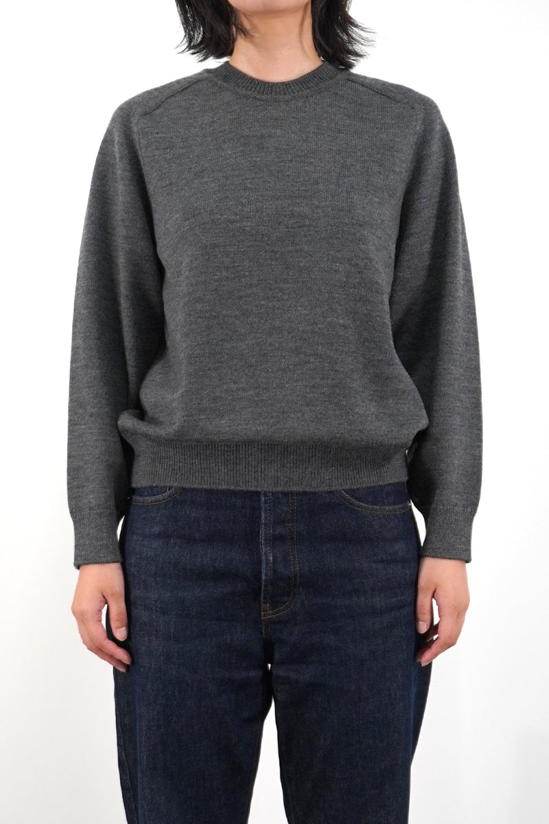 7GG CREW NECK PULLOVER (UM302-UPO07-GRY)