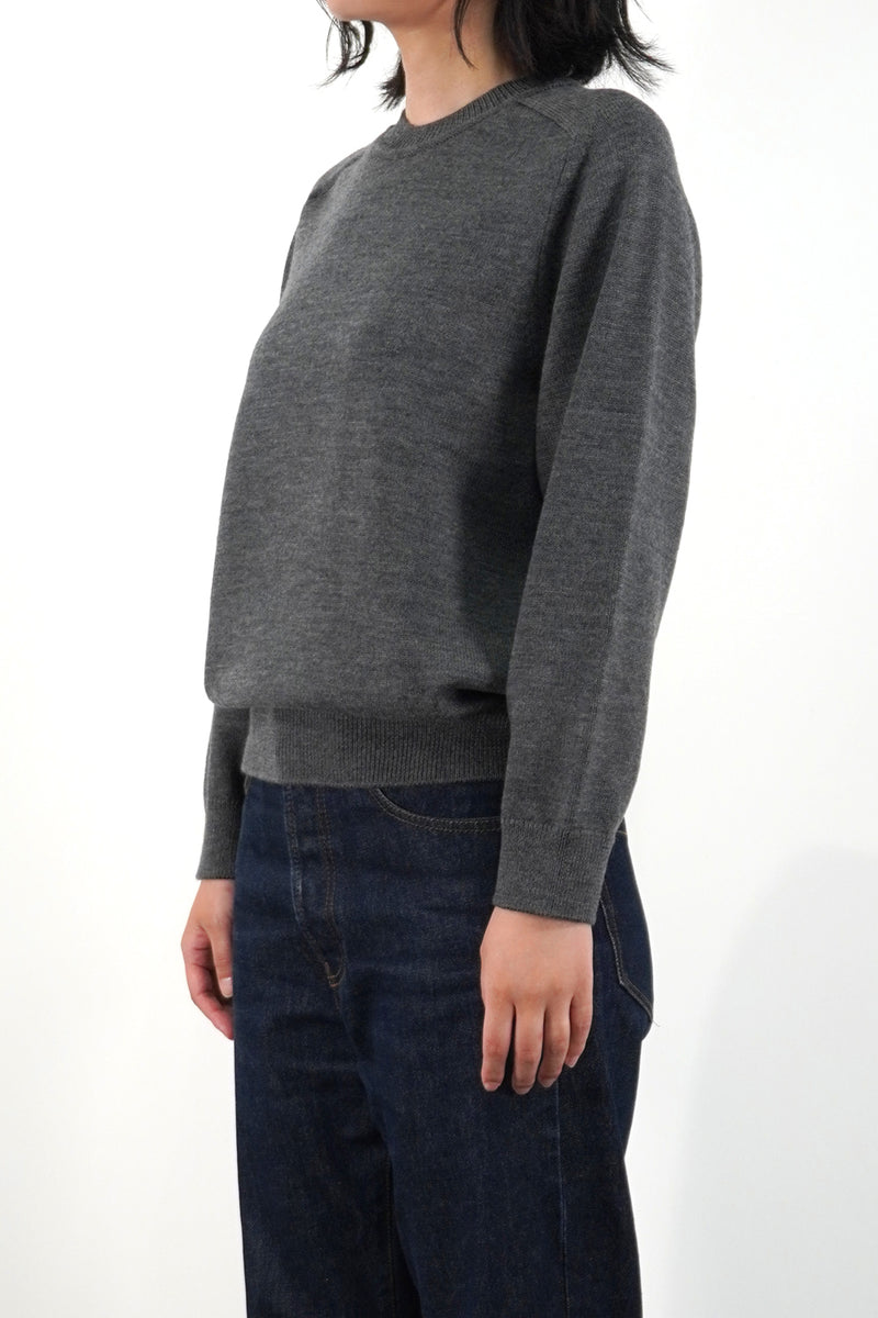 7GG CREW NECK PULLOVER (UM302-UPO07-GRY)