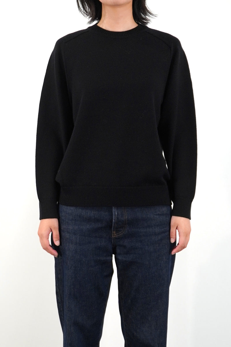 7GG CREW NECK PULLOVER (UM302-UPO07-BLK)