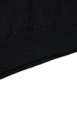 12GG Wool Linen Polo-Shirt (UM101-UPS12) / BLACK