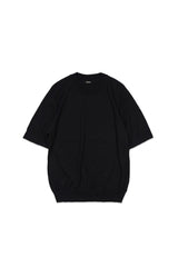 16GG Wool Linen Crew Neck Pullover (UM101-UPO16) / BLACK