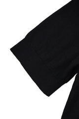 16GG Wool Linen Crew Neck Pullover (UM101-UPO16) / BLACK