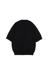 16GG Wool Linen Crew Neck Pullover (UM101-UPO16) / BLACK