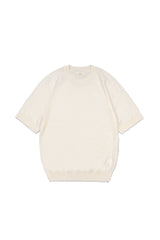 16GG Wool Linen Crew Neck Pullover (UM101-UPO16) / OFF WHITE