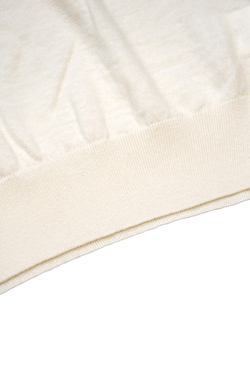 16GG Wool Linen Polo-Shirt (UM101-UPS16) / OFF WHITE
