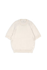 12GG Wool Linen Crew Neck Pullover (UM101-UPO12) / OFF WHITE