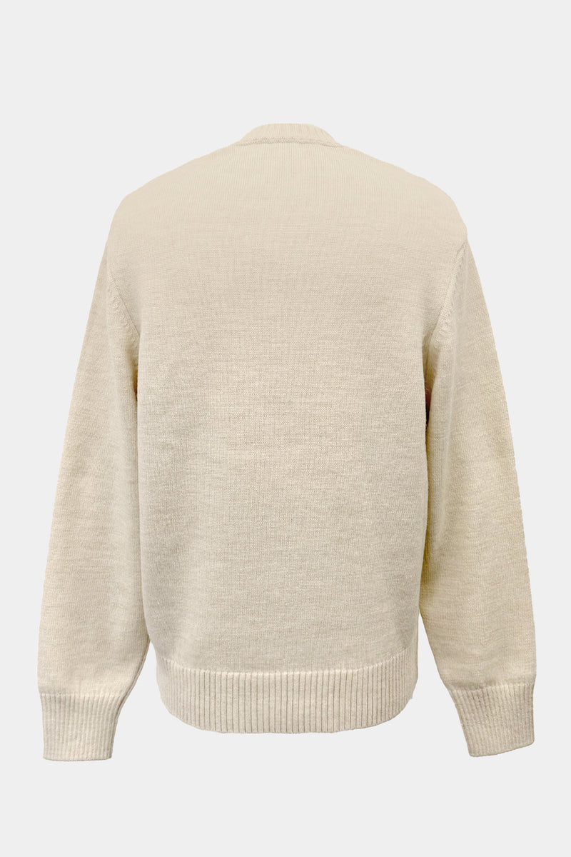 low-gauge knit L/S U-neck PO(PU325-MPO04) / Ivory