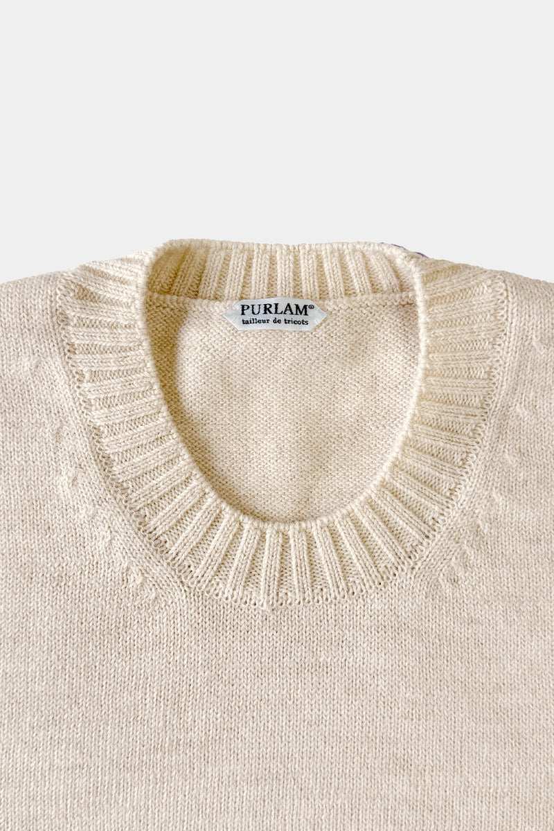 low-gauge knit L/S U-neck PO(PU325-MPO04) / Ivory