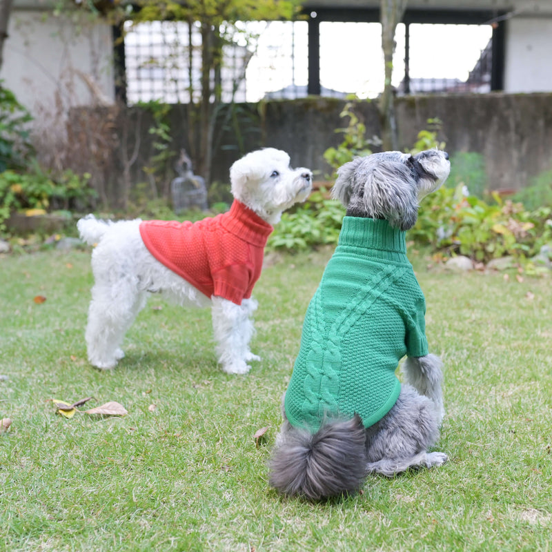 【DOG ACCESSORIES】 CABLE KNIT