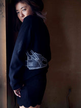 【WOMENS】 CHAINSAW CASHMERE CREWNECK PULLOVER