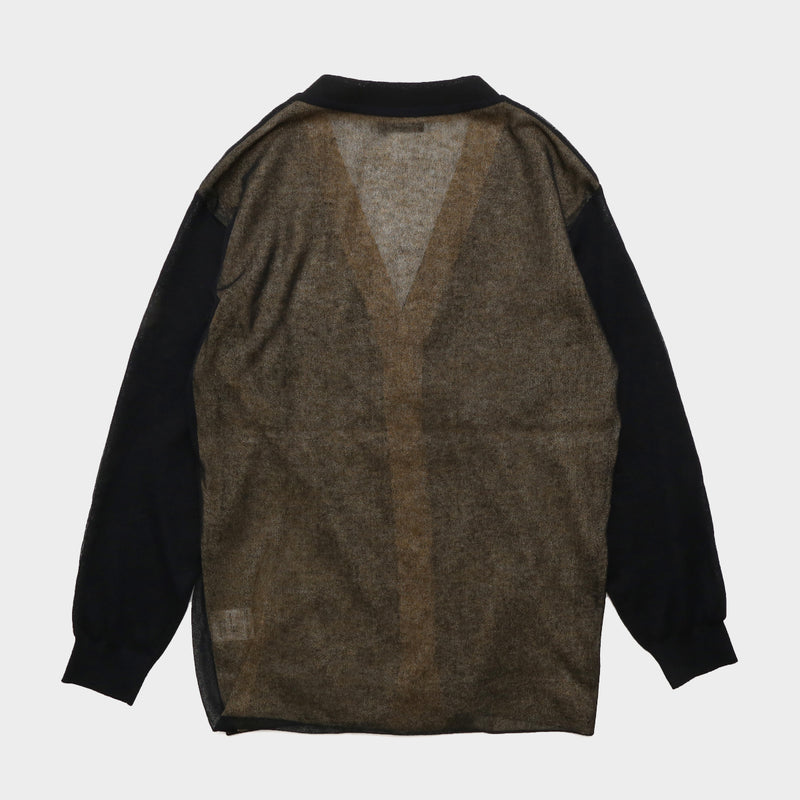 LAYERED SHEER KNIT CARDIGAN (WK23S-LCD03)