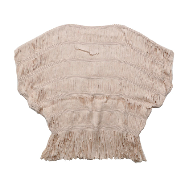 【Womens】 Embroidery Cotton Fringe Pullover
