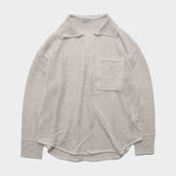 【UNISEX】 LOOP YARN MESH KNIT SHIRT